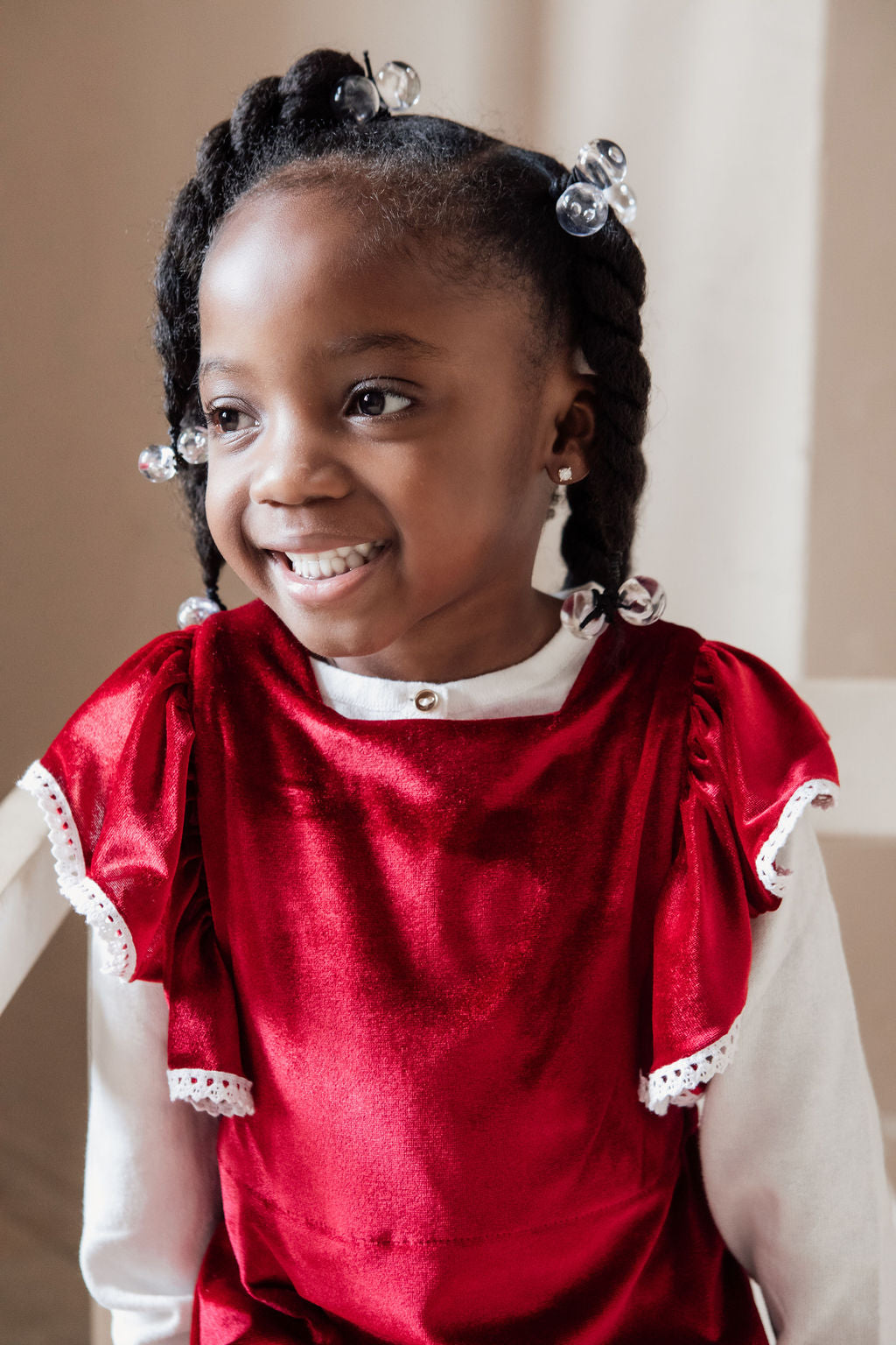 Red Velvet Arabella Dress